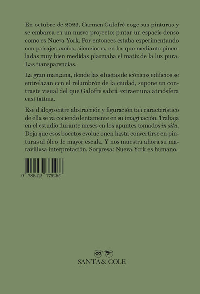 Carmen Galofré. Octubre en Nueva York Books