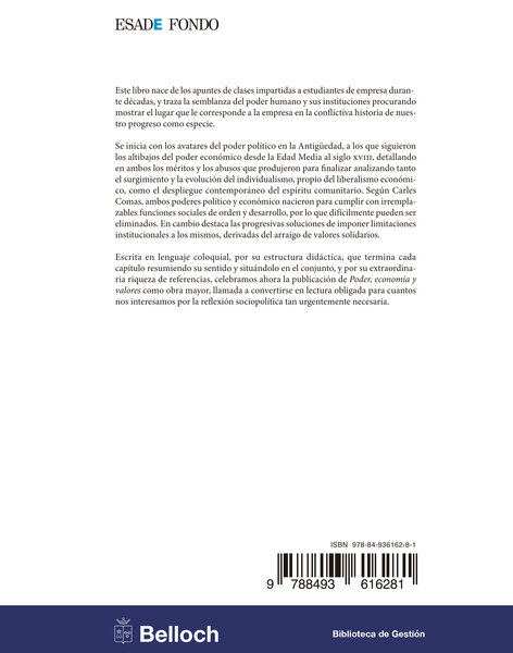 Poder, economía y valores Books
