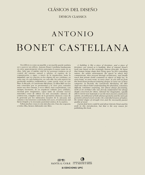 Antonio Bonet Castellana Books